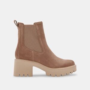 Dolce Vida suede brown platform boots